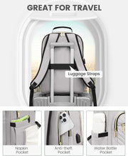 Load image into Gallery viewer, Durable Travel Backpack for Women - 17-Inch Laptop Compartment &amp; Comfy Straps