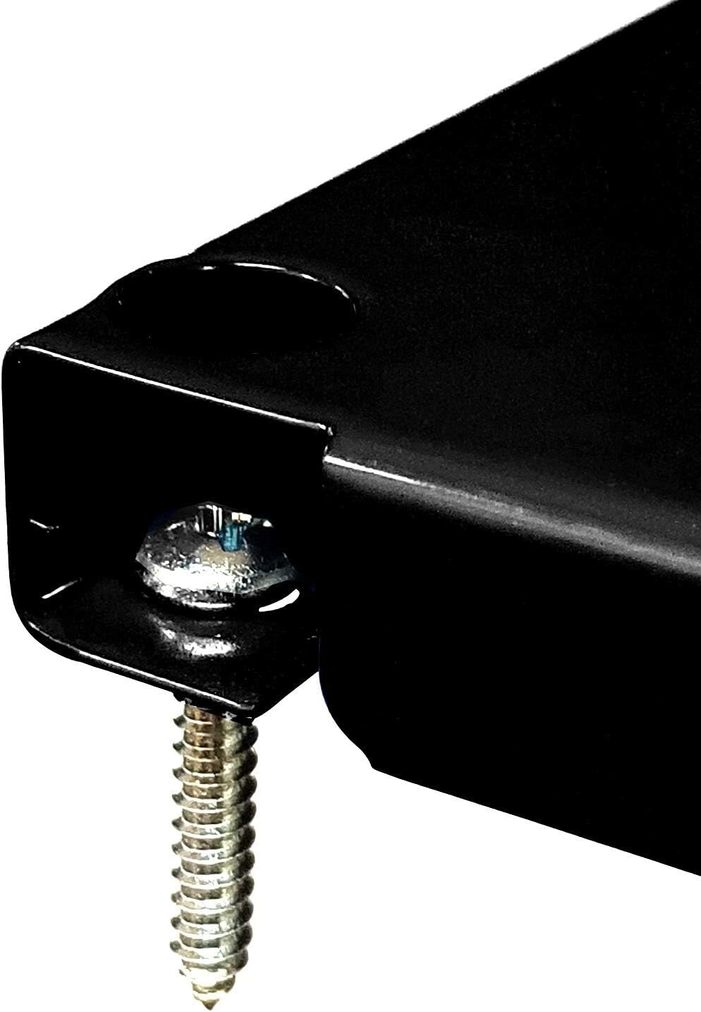 Versatile Black Metal Pegboard Organizer for Tools - Wall Mountable Solution