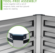 Load image into Gallery viewer, Durable &amp; Safe 2-Piece Raised Garden Bed Kit - 12x4x1FT for Herbs &amp; Fruits