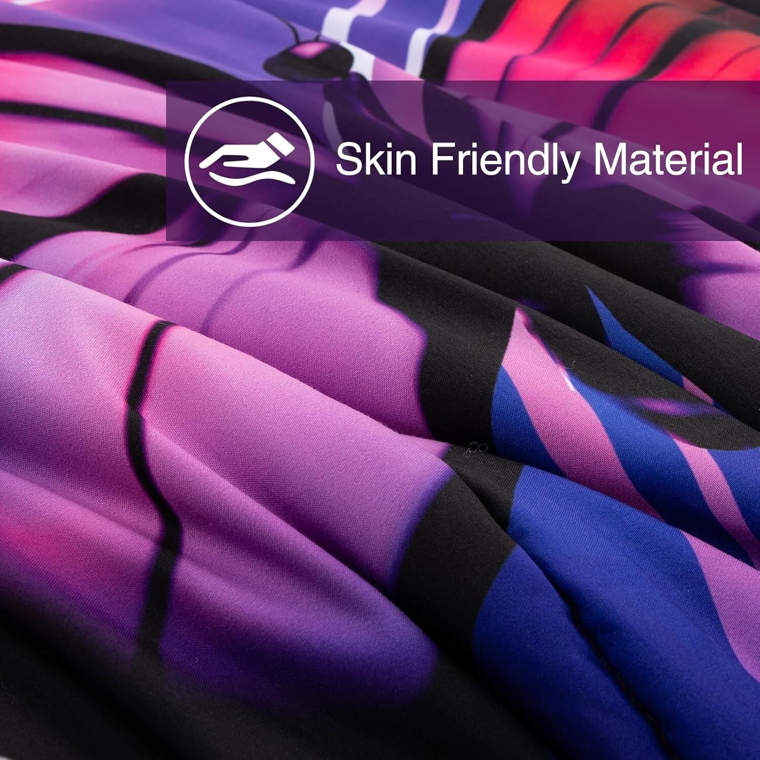 Galaxy 6pc Twin Comforter Set: Dreamy 3D Butterfly Print in Purple & Blue