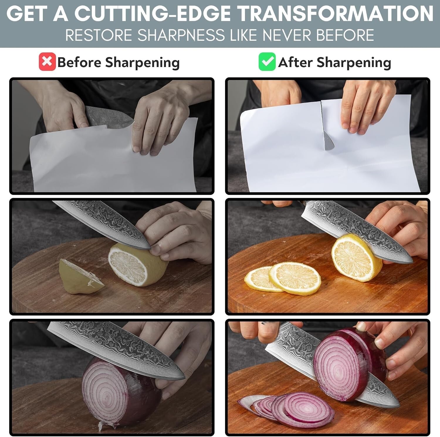 Lightweight Adjustable Knife Sharpener with 5 Whetstone Plates & Travel Case