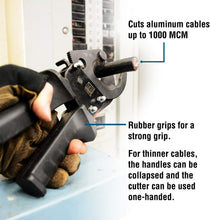 Load image into Gallery viewer, Heavy Duty 1000 MCM Ratcheting Cable Cutter - Efficient Copper &amp; Aluminum Tool