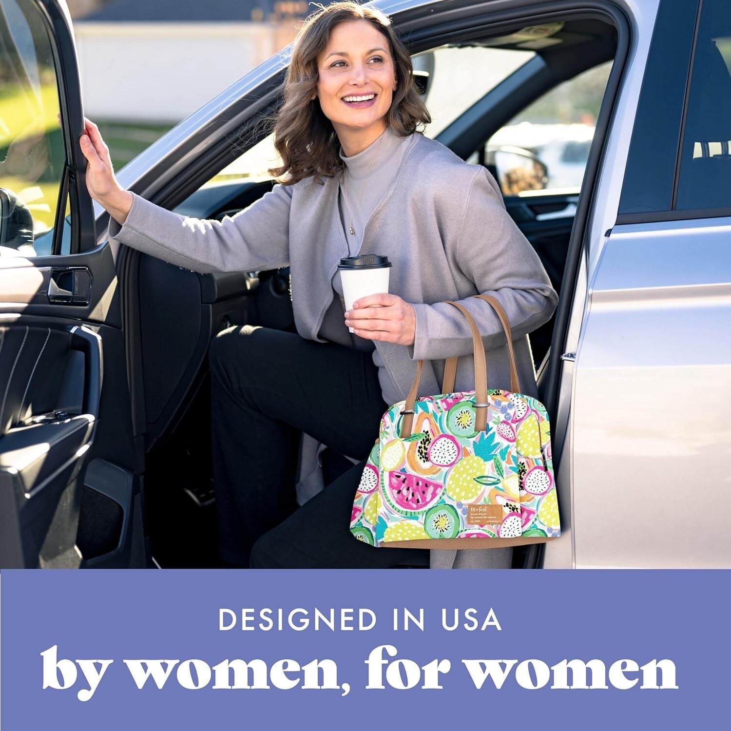 Chic Leakproof Women's Lunch Box with Insulated Tumbler - Perfect for Work