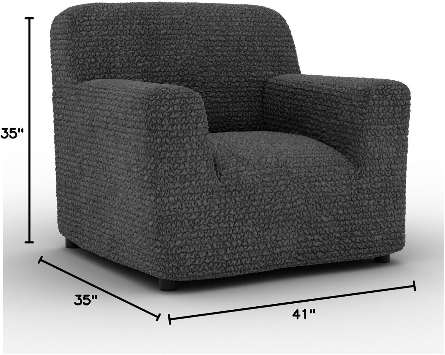 Soft Polyester Armchair Slipcover - One-Piece Stretch Fit for Modern Living
