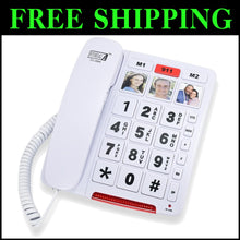 Load image into Gallery viewer, FC-2804 Big Button Phone: Amplified &amp; Easy Dial for Seniors - 3 Picture Keys