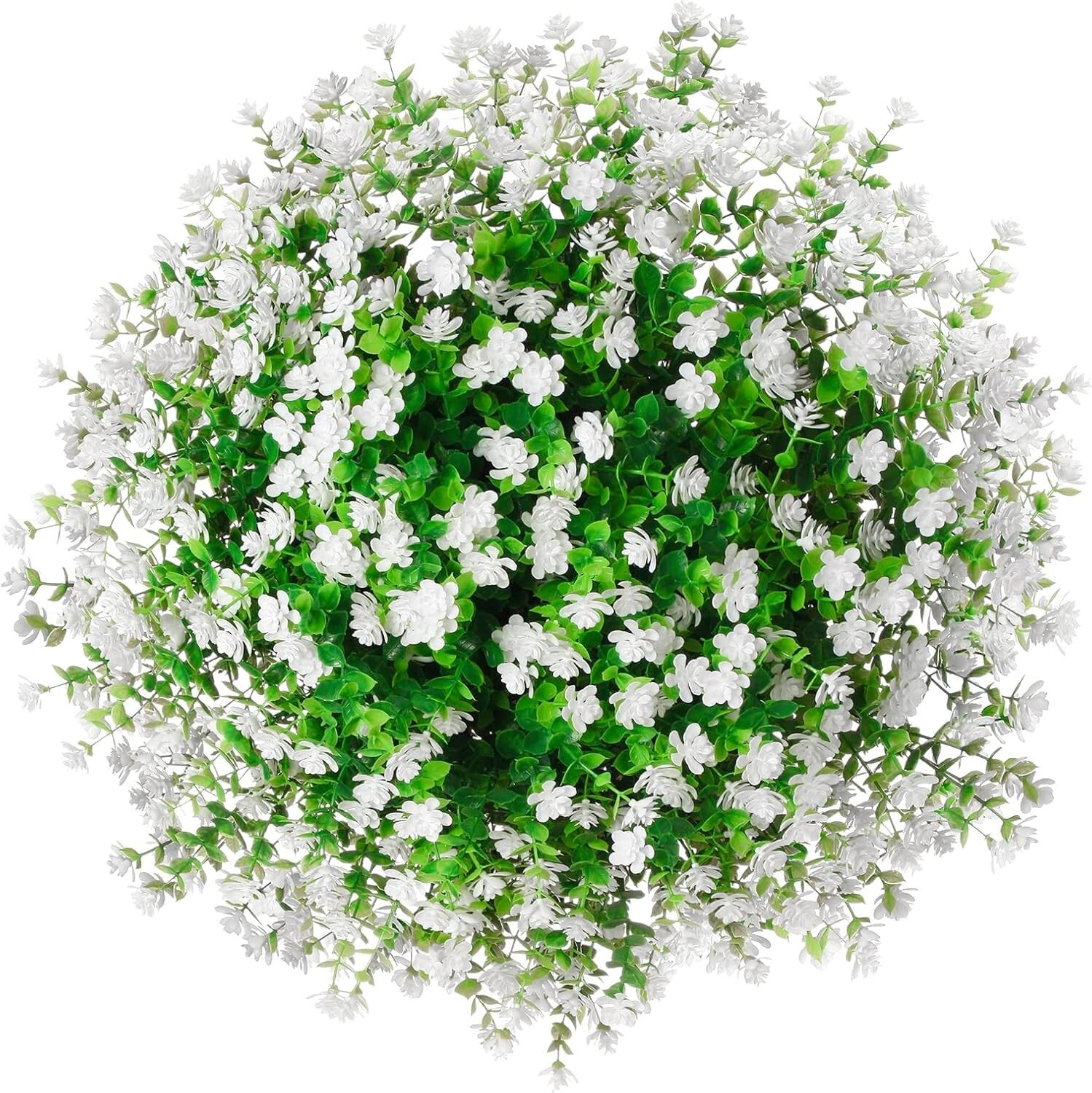 Eco-Friendly 60-Piece Fake Daffodils Boxwood Plants - Perfect for Outdoor Beauty