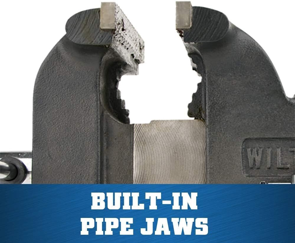 Sturdy 30,000 PSI Gray Iron Bench Vise - Ideal for General Duty Applications