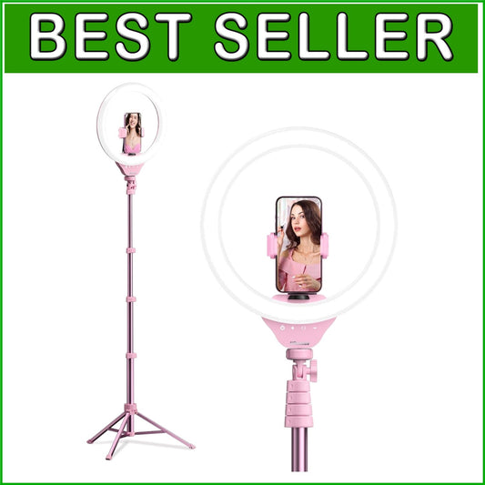 12'' Selfie Ring Light & 62'' Tripod Stand - Perfect for Streaming & Vlogging