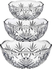 Load image into Gallery viewer, Geometric Pattern Crystal Bowls - Ideal for Elegant Dining &amp; Special Occasions