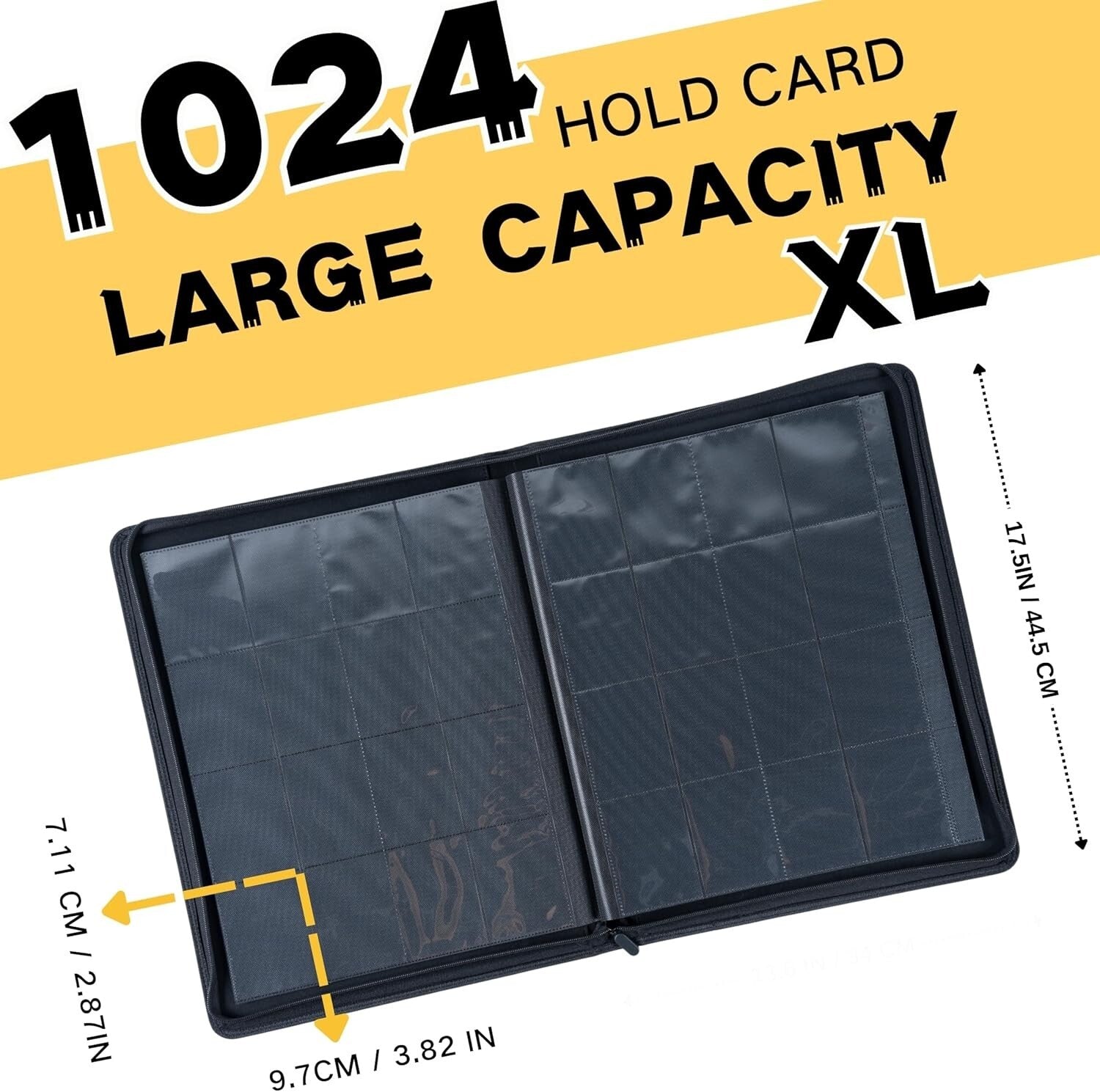 1000+ Pocket Waterproof Trading Card Binder - Perfect for MTG & Sports Cards
