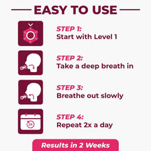 Load image into Gallery viewer, Pink Lung Training Device: Enhance Breathing &amp; Wellness | Guided App Included