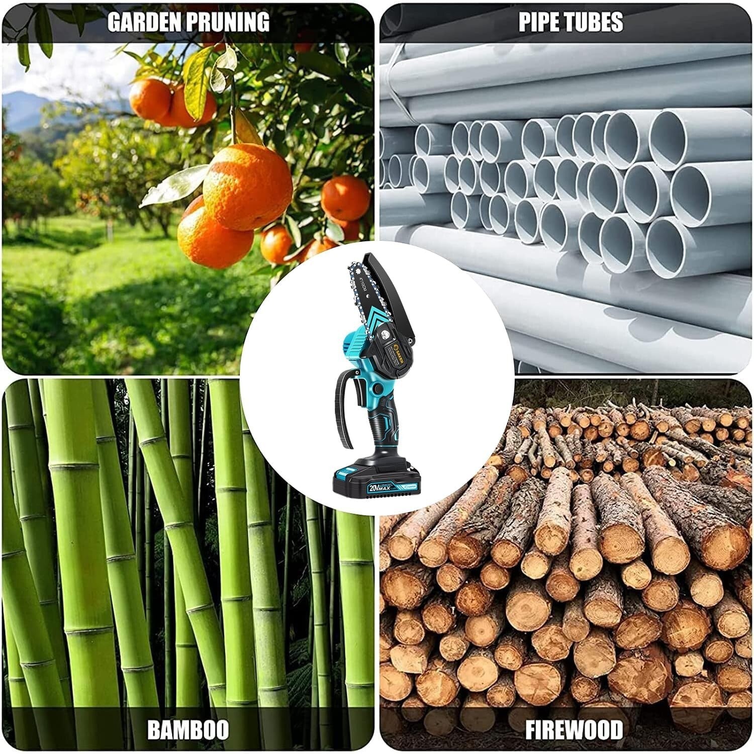 Lightweight Mini Chainsaw - Cordless Electric Pruning Tool for Garden & Home