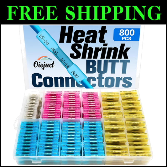 Premium Waterproof Heat Shrink Connectors Kit - 800PCS for Marine & Auto Wiring
