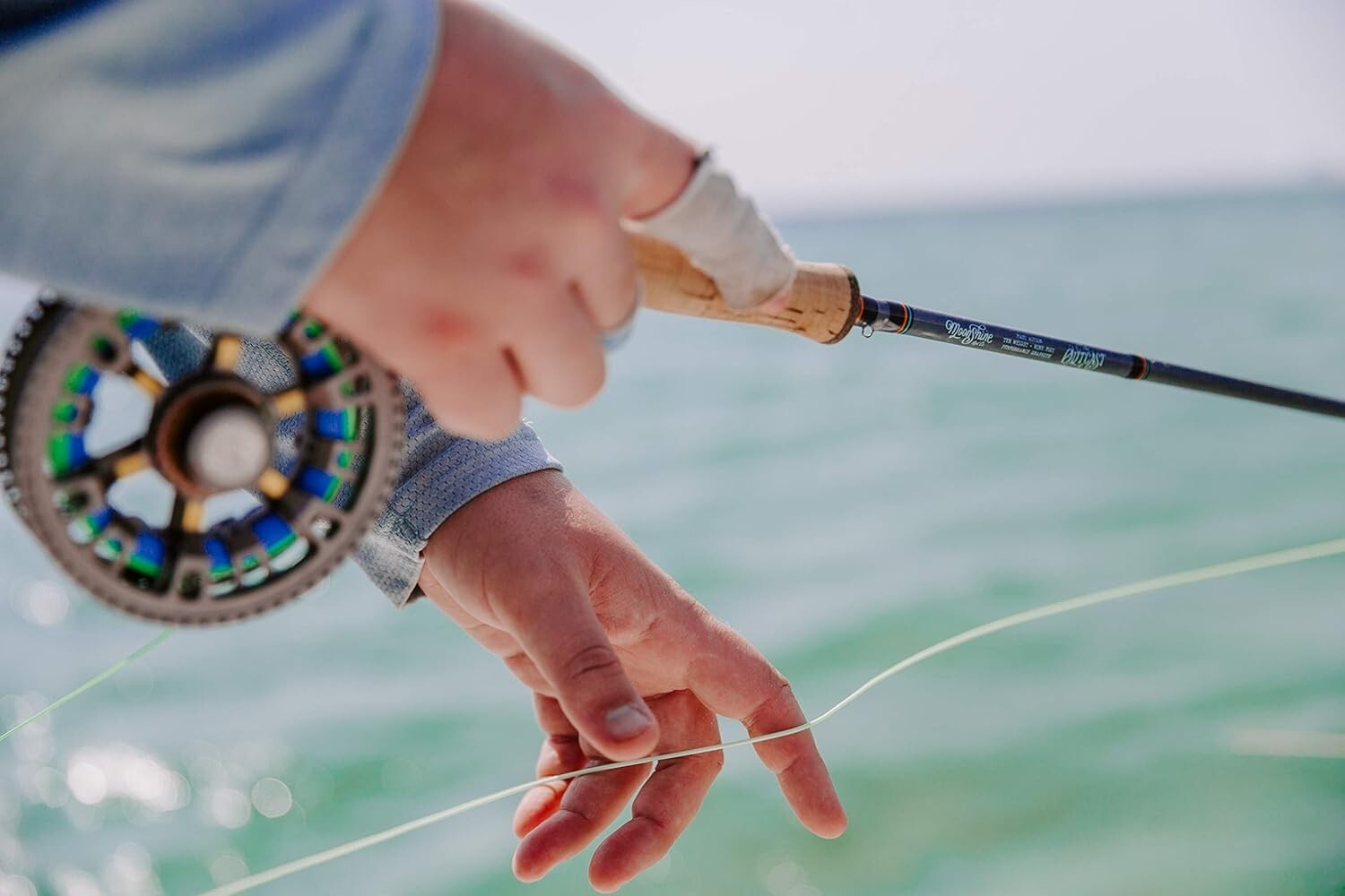 Fast Action Fly Fishing Rod, 9ft, with Extra Tip & Cordura Tube by Moonshine