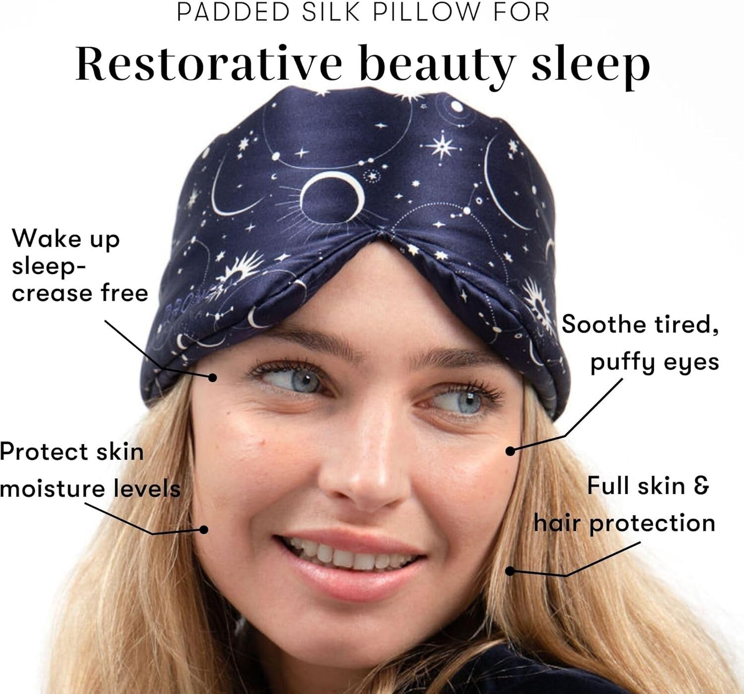 Award-Winning Silk Sleep Mask - Hypoallergenic for Gentle Skin Protection
