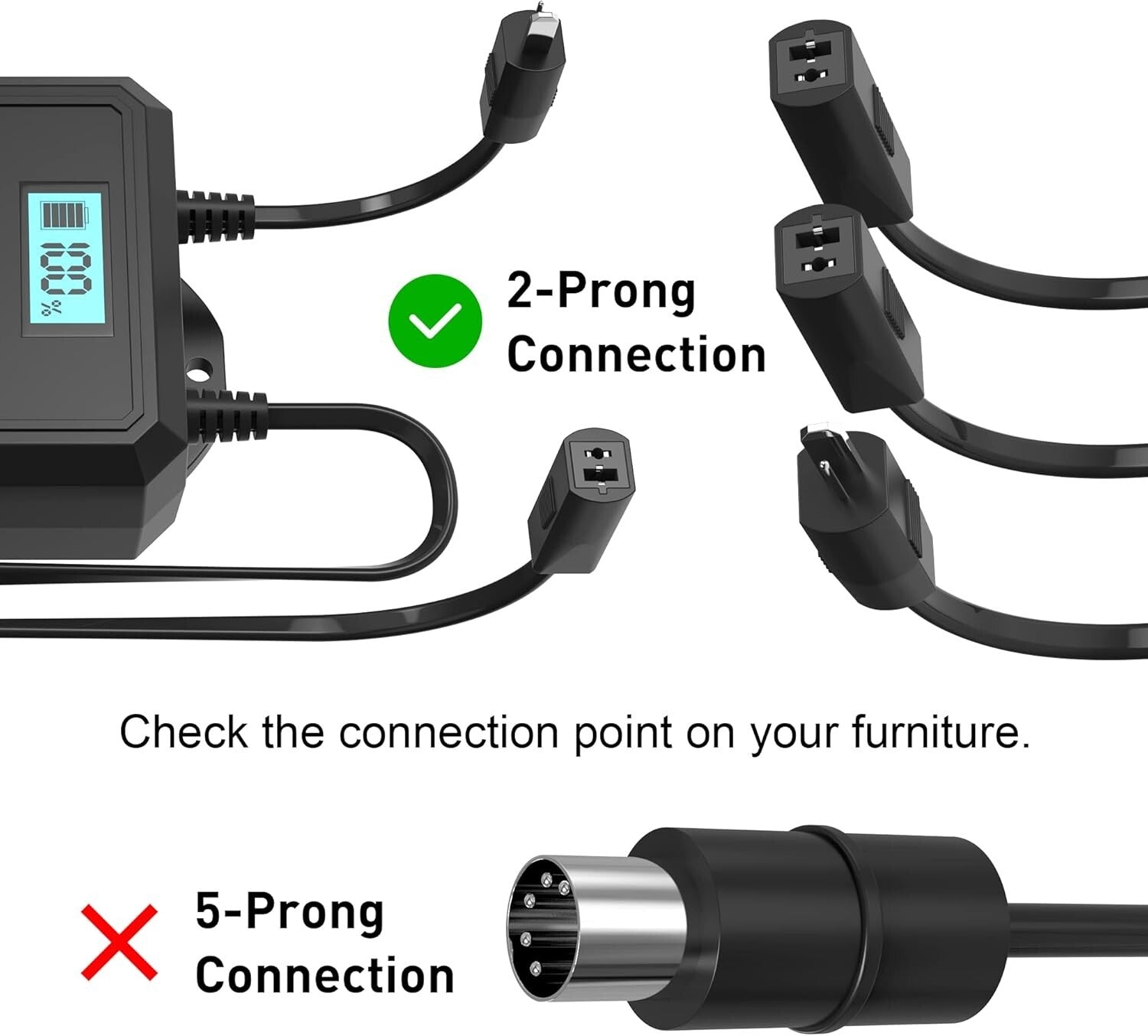 Flexible Cordless Recliner Battery Pack for Lazy Boy & More - Beautifully Modern