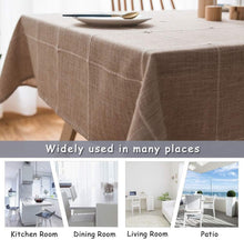 Load image into Gallery viewer, Luxury Embroidered Table Cover, 52"x102" - Stunning Linen Finish for All Seasons