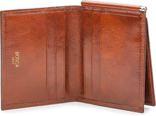 Load image into Gallery viewer, Men's Wallet with Spring-Loaded Money Clip &amp; 6 Card Slots - Amber Brown