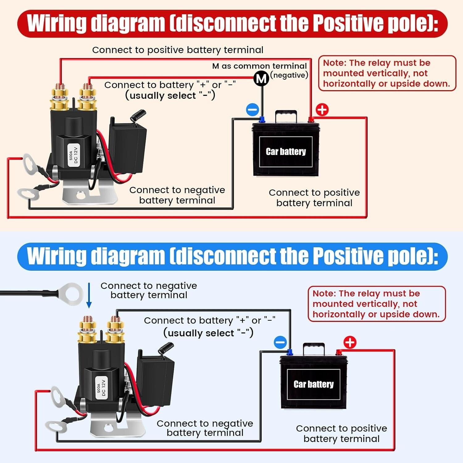 500A Remote Control Battery Disconnect Switch for Enhanced Vehicle Security