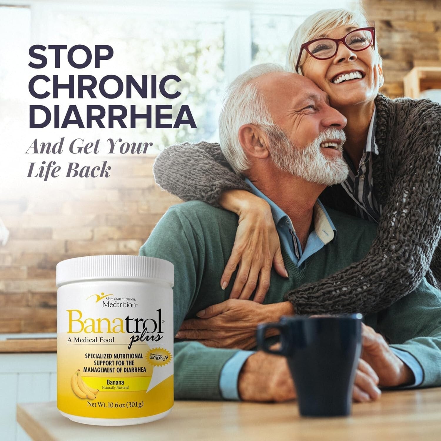 Clinically Proven Banatrol Plus Anti-Diarrheal for IBS and Gut Health - 10.6 oz