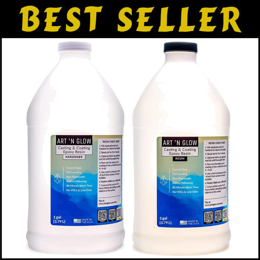Durable, Food Safe Epoxy Resin 2 Gallon Kit for Stunning Crafts & DIY Projects