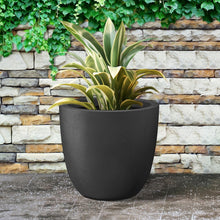 Load image into Gallery viewer, Spacious Round Concrete Planter - Indoor/Outdoor 18" Pot for Healthy Plants
