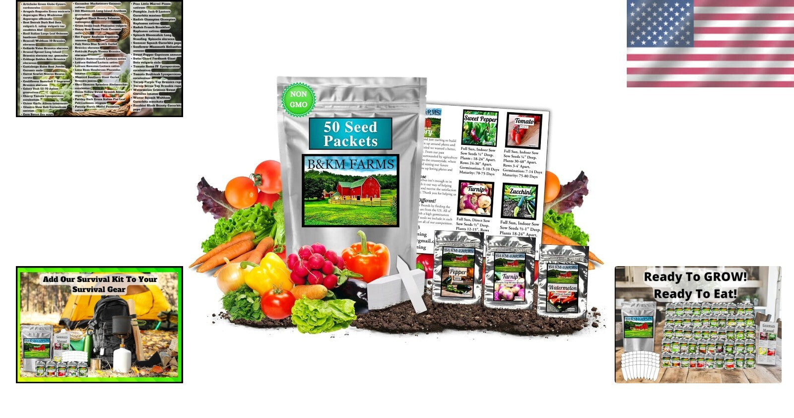 Ultimate Survival Seed Kit: 50 Heirloom Varieties for Sustainable Gardening