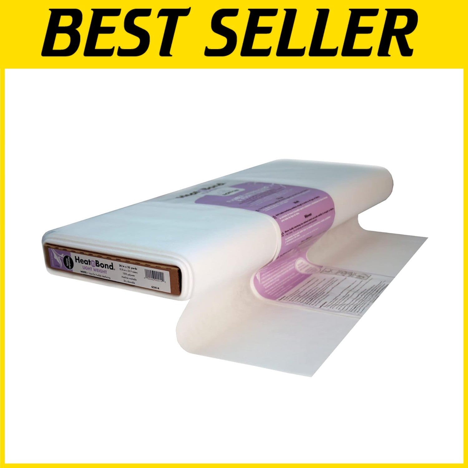 USA-Made Lightweight Non-Woven Fusible Interfacing - Ideal for Crafting & Sewing