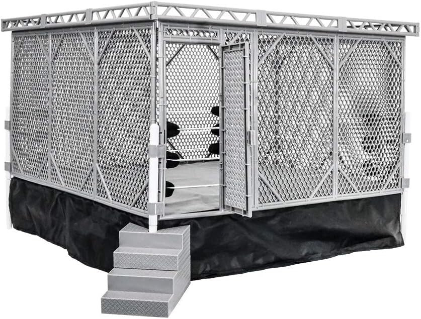 Compelling Steel Cage Playset for Wrestling Rings - Match Simulation