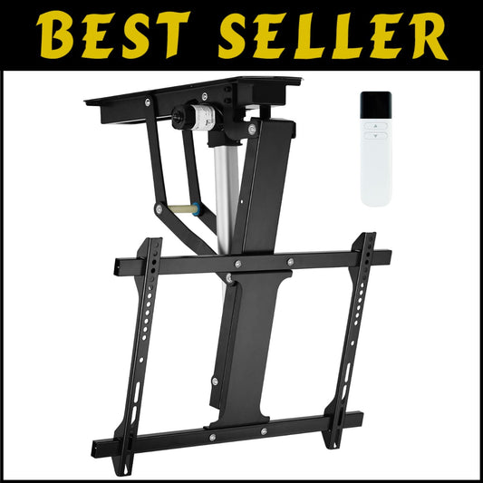 Electric Adjustable Ceiling TV Mount for 32-70 Inch TVs - Remote Control & Sp...