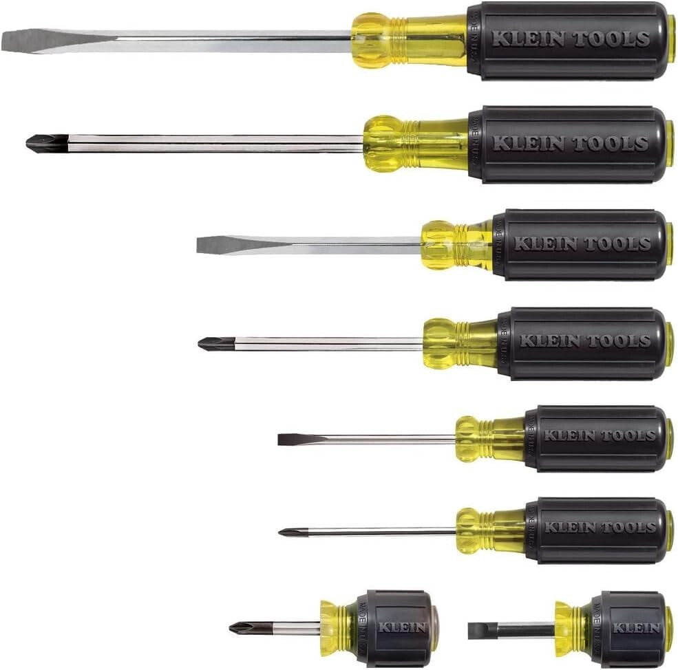Versatile 8-Piece Screwdriver Set with Easy Identification for Home & Work