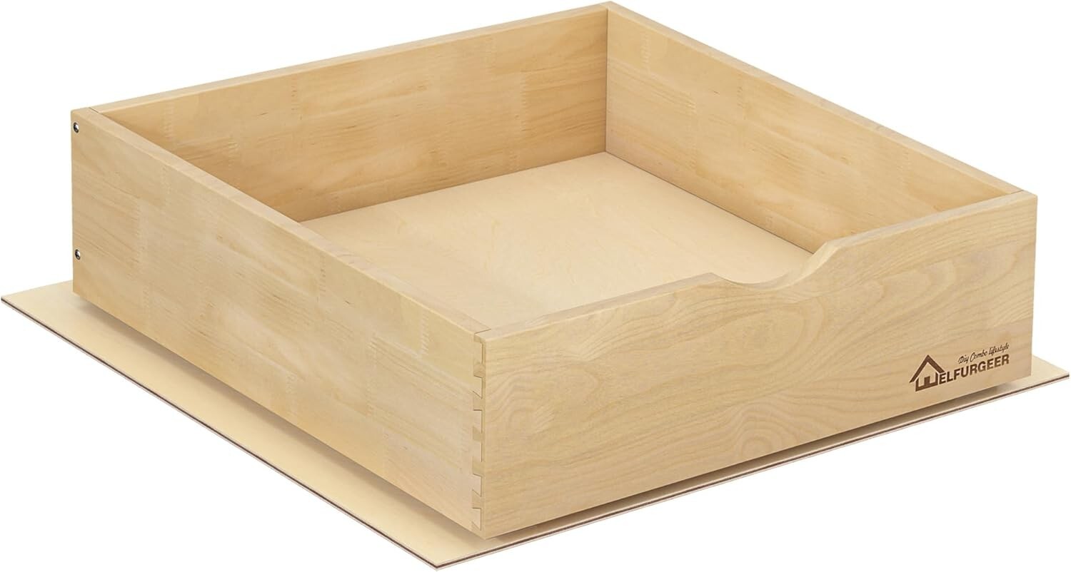 Easy Install Pull-Out Storage Drawer for Kitchen Cabinets - 70 lb Capacity