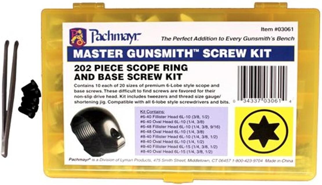 Master Gunsmith Torx-Style Ring & Base Screw Kit - 10 Each of Premium Screws