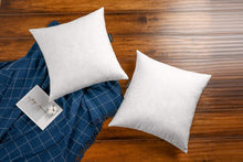 Load image into Gallery viewer, 22x22 Premium Goose Down Feather Pillow Inserts - Set of 2 for Luxurious Comfort