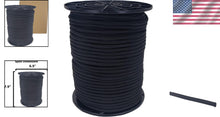 Load image into Gallery viewer, Multipurpose 250ft Black Polyester Bungee Cord - Ideal for Outdoor Adventures