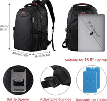 Load image into Gallery viewer, Leakproof 22L Backpack with Cooler &amp; Laptop Compartment - On-the-Go Essential