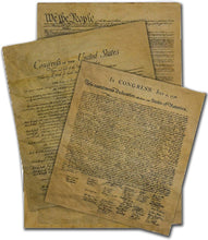 Load image into Gallery viewer, Patriotic Full-Size Replica Bundle: Declaration, Constitution &amp; Bill of Rights