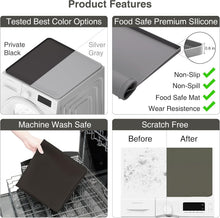 Load image into Gallery viewer, Versatile Non-Slip Washer/Dryer Top Mats - Waterproof 2-Pack 26"x26" Dark Gray
