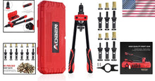 Load image into Gallery viewer, Professional Rivet Nut Setter Kit - 14" Tool with Quick-Change and Accessories