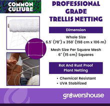 Load image into Gallery viewer, UVA Stabilized Heavy-Duty Garden Netting 6.5' x 350' with Trimming Scissors