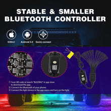 Load image into Gallery viewer, Wireless RGB LED Rock Light Set with App Control for Enhanced Vehicle Visibility