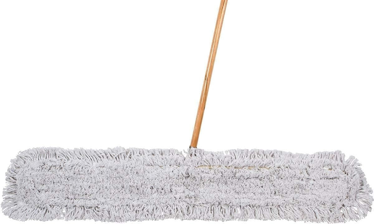 Heavy-Duty Industrial Mop with Extendable Metal Handle for Versatile Cleaning