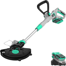 Load image into Gallery viewer, Ergonomic 20V Cordless String Trimmer with 12 Inch Cutting Width &amp; 2.0Ah Battery