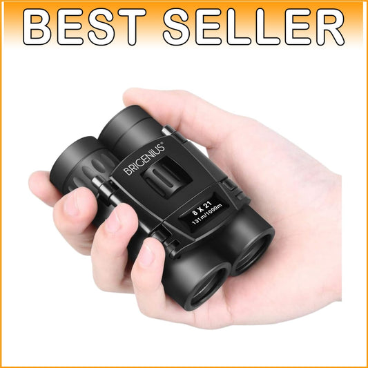 Durable 8x21 Compact Binoculars for Family Adventures - Lightweight & Foldable