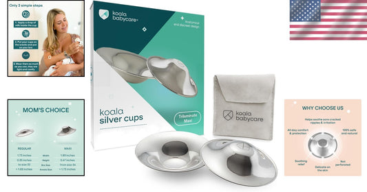 Silvery Comfort: Maxi Nipple Shields for Effortless Breastfeeding Experience