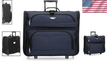 Load image into Gallery viewer, Premium Expandable Travel Luggage - Amsterdam Collection, Navy Color, 23-Inch
