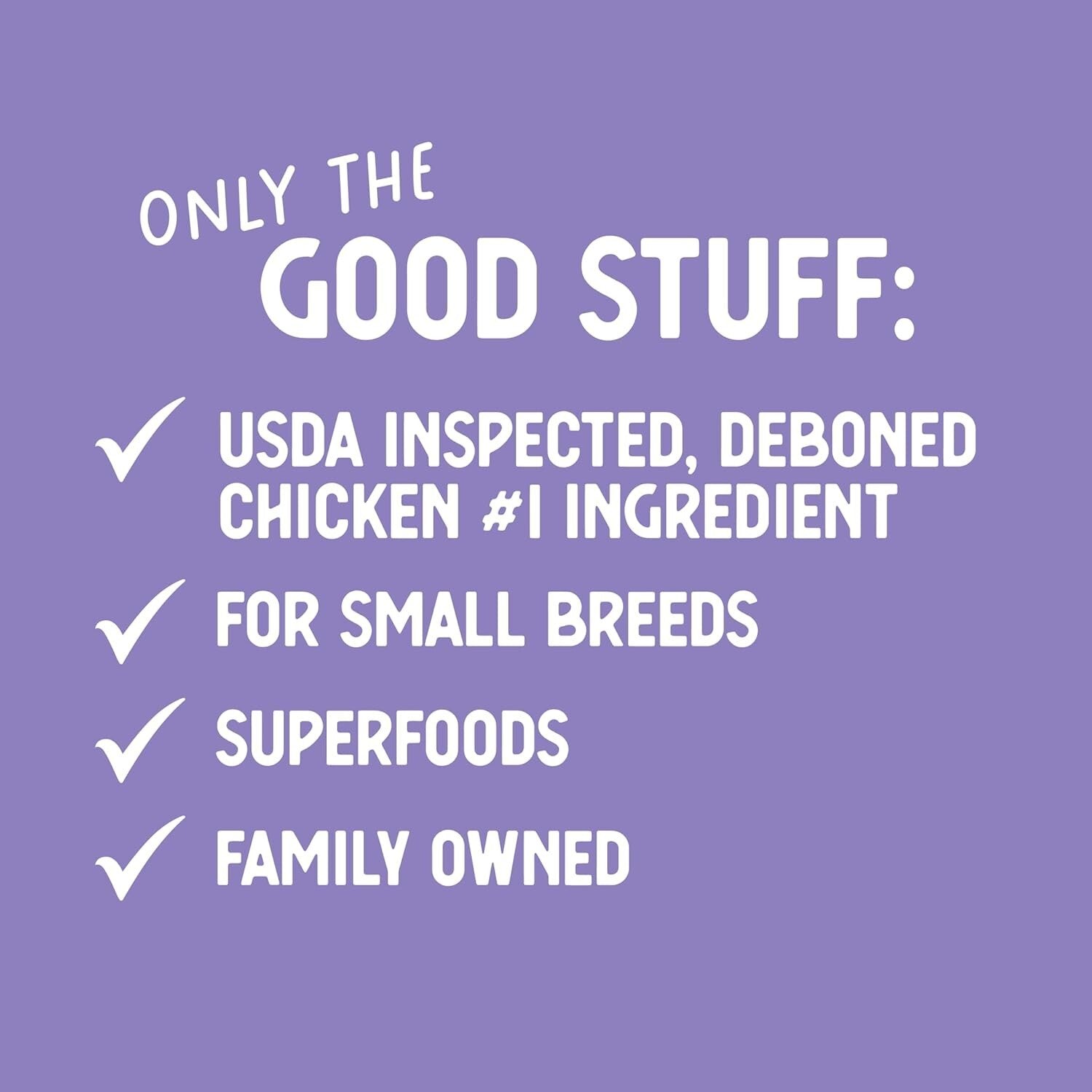 Grain-Free Chicken Pate Wet Dog Food for Small Breeds - 3.5 oz Cups (Case of 12)