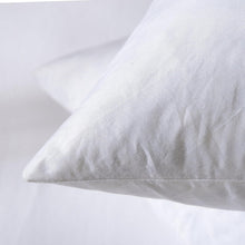 Load image into Gallery viewer, Decorative Throw Pillow Inserts 22in - Set of 2 Feather-Covered White Cushions
