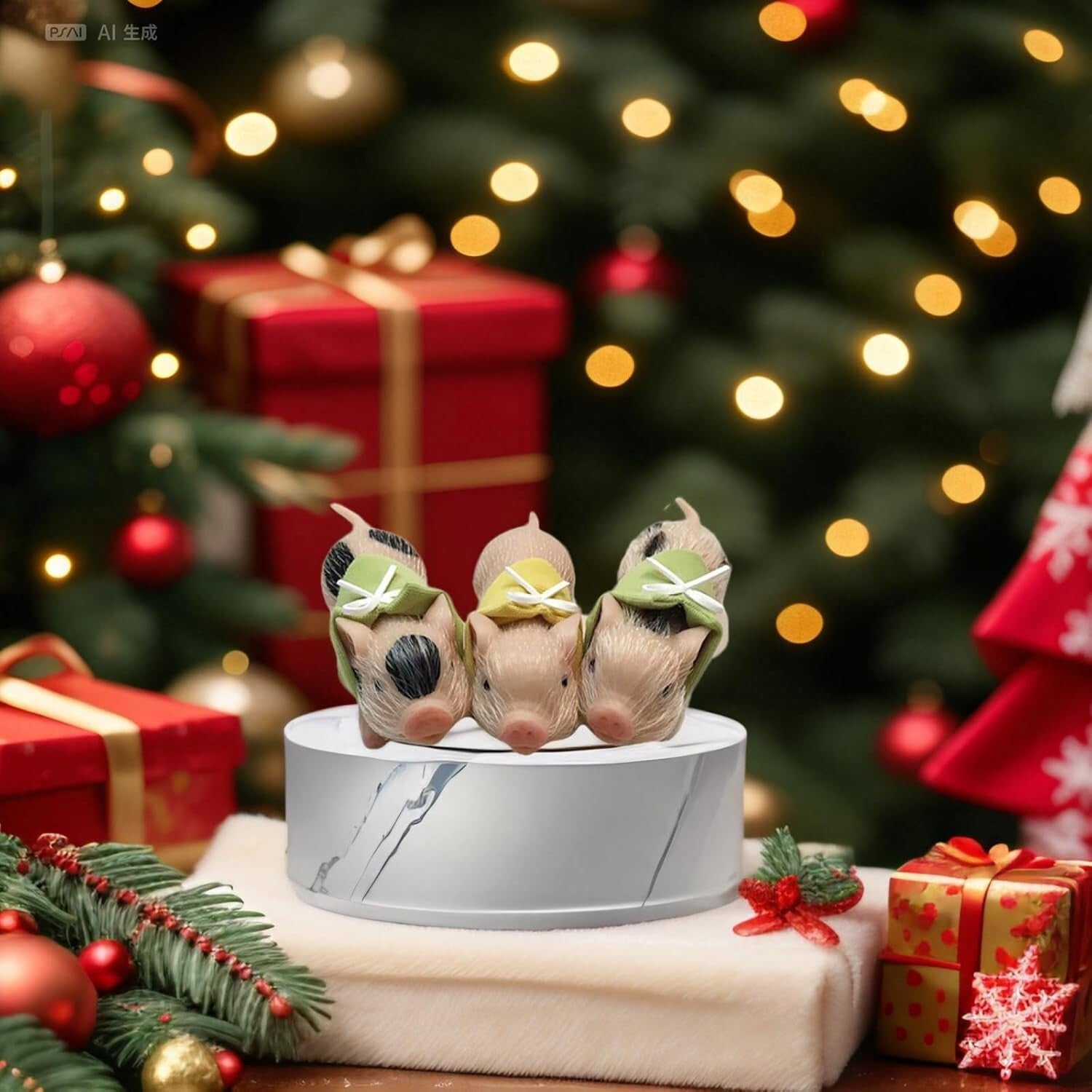 Adorable 5 Inch Realistic Silicone Piglet with Gift Box - Perfect for Kids