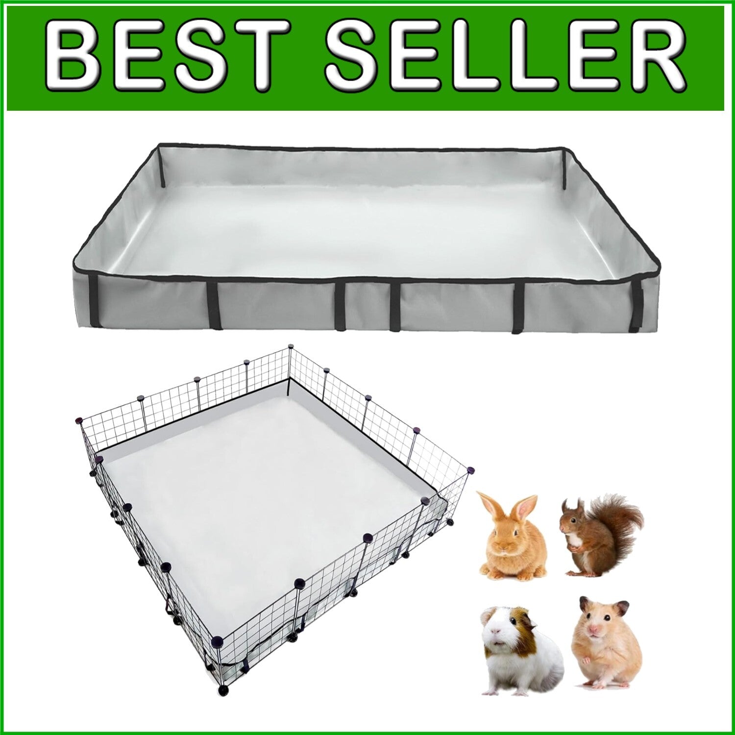 Waterproof Guinea Pig Cage Liner Tarp - Washable 48x48 for Small Animals